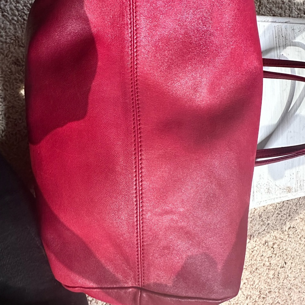 Loewe Vibrant Red Leather Tote - Picture 5 of 16